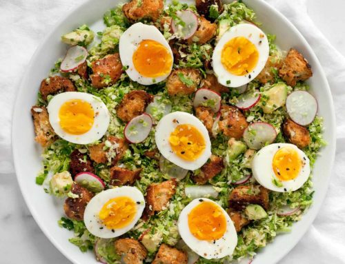 Brussels Sprout, Egg, and Sardine Salad
